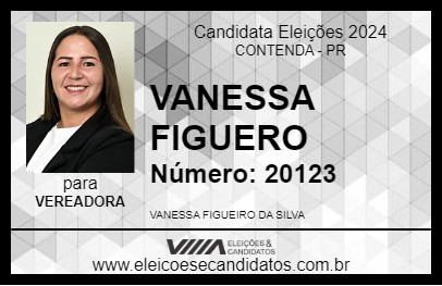 Candidato VANESSA FIGUERO 2024 - CONTENDA - Eleições