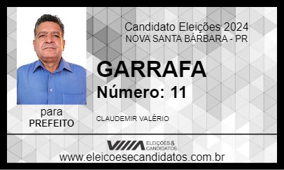 Candidato GARRAFA 2024 - NOVA SANTA BÁRBARA - Eleições