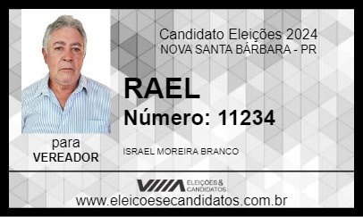 Candidato RAEL 2024 - NOVA SANTA BÁRBARA - Eleições