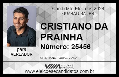 Candidato CRISTIANO DA PRAINHA 2024 - GUARATUBA - Eleições