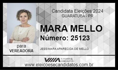 Candidato MARA MELLO 2024 - GUARATUBA - Eleições