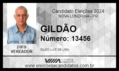 Candidato GILDÃO 2024 - NOVA LONDRINA - Eleições