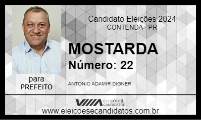 Candidato MOSTARDA 2024 - CONTENDA - Eleições