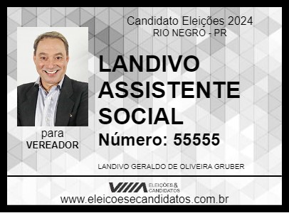 Candidato LANDIVO ASSISTENTE SOCIAL 2024 - RIO NEGRO - Eleições