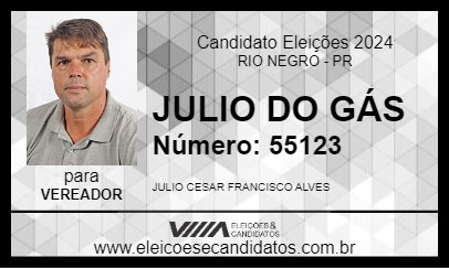 Candidato JULIO DO GÁS 2024 - RIO NEGRO - Eleições