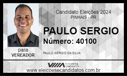 Candidato PAULO SERGIO 2024 - PINHAIS - Eleições