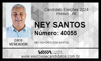 Candidato NEY SANTOS 2024 - PINHAIS - Eleições