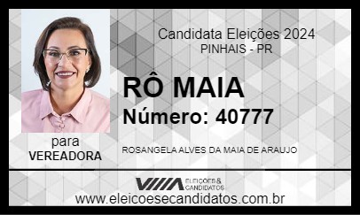 Candidato RÔ MAIA 2024 - PINHAIS - Eleições