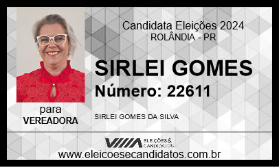 Candidato SIRLEI GOMES 2024 - ROLÂNDIA - Eleições