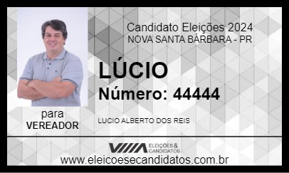 Candidato LÚCIO 2024 - NOVA SANTA BÁRBARA - Eleições