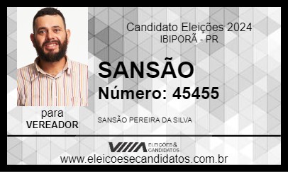 Candidato SANSÃO 2024 - IBIPORÃ - Eleições