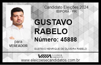 Candidato GUSTAVO RABELO 2024 - IBIPORÃ - Eleições