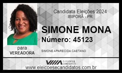 Candidato SIMONE MONA 2024 - IBIPORÃ - Eleições