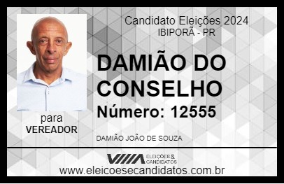 Candidato DAMIÃO DO CONSELHO 2024 - IBIPORÃ - Eleições