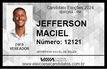 Candidato JEFFERSON MACIEL 2024 - IBIPORÃ - Eleições