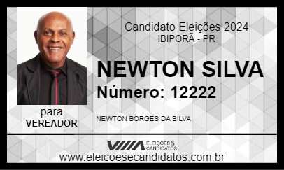 Candidato NEWTON SILVA 2024 - IBIPORÃ - Eleições