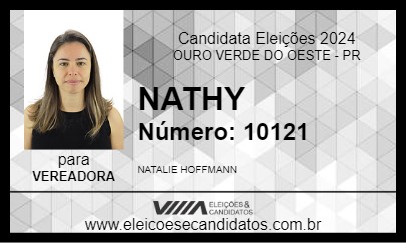 Candidato NATHY 2024 - OURO VERDE DO OESTE - Eleições