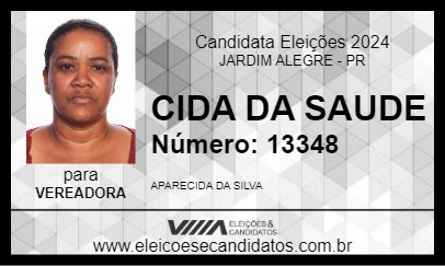 Candidato CIDA DA SAUDE 2024 - JARDIM ALEGRE - Eleições