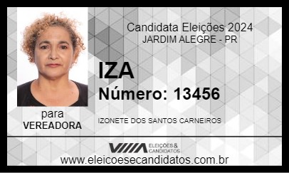 Candidato IZA 2024 - JARDIM ALEGRE - Eleições