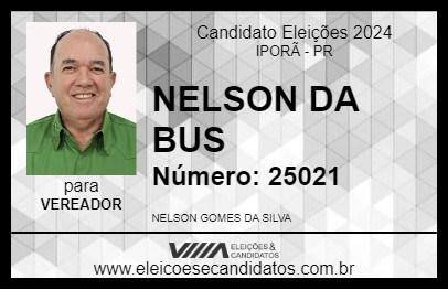 Candidato NELSON DA BULLS 2024 - IPORÃ - Eleições