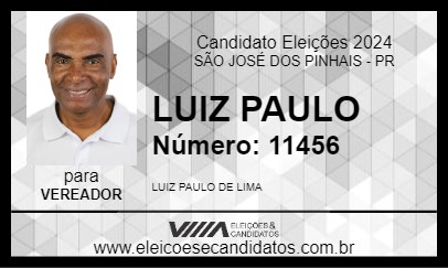 Candidato LUIZ PAULO 2024 - SÃO JOSÉ DOS PINHAIS - Eleições