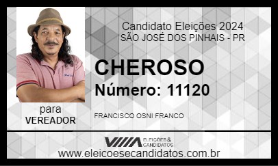 Candidato CHEROSO 2024 - SÃO JOSÉ DOS PINHAIS - Eleições