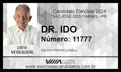 Candidato DR. IDO 2024 - SÃO JOSÉ DOS PINHAIS - Eleições