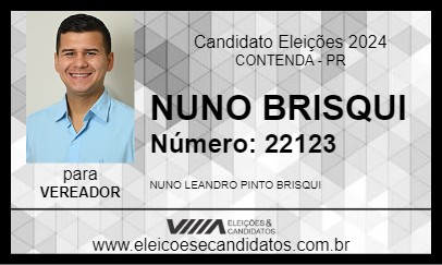 Candidato NUNO BRISQUI 2024 - CONTENDA - Eleições