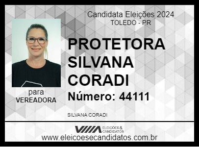 Candidato PROTETORA SILVANA CORADI 2024 - TOLEDO - Eleições