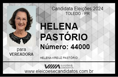 Candidato HELENA PASTÓRIO 2024 - TOLEDO - Eleições