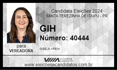 Candidato GIH 2024 - SANTA TEREZINHA DE ITAIPU - Eleições