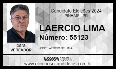 Candidato LAERCIO LIMA 2024 - PINHAIS - Eleições