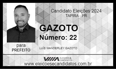 Candidato GAZOTO 2024 - TAPIRA - Eleições