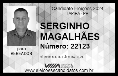 Candidato SERGINHO MAGALHÃES 2024 - TAPIRA - Eleições