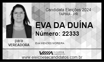 Candidato EVA DA DUÍNA 2024 - TAPIRA - Eleições