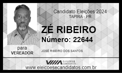 Candidato ZÉ RIBEIRO 2024 - TAPIRA - Eleições