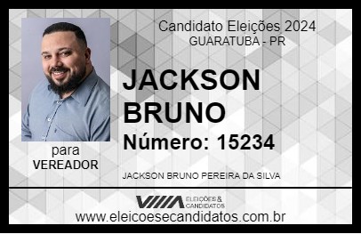 Candidato JACKSON BRUNO 2024 - GUARATUBA - Eleições