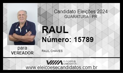 Candidato RAUL 2024 - GUARATUBA - Eleições