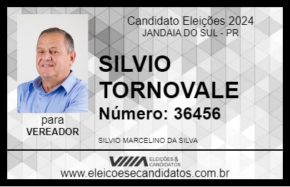 Candidato SILVIO TORNOVALE 2024 - JANDAIA DO SUL - Eleições