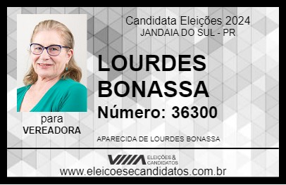 Candidato LOURDES BONASSA 2024 - JANDAIA DO SUL - Eleições