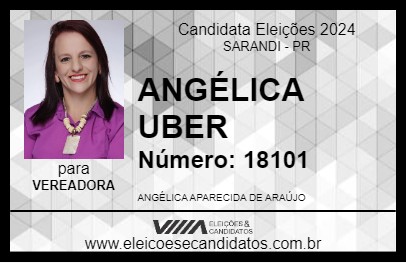 Candidato ANGÉLICA UBER 2024 - SARANDI - Eleições