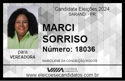 Candidato MARCI SORRISO 2024 - SARANDI - Eleições