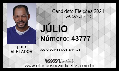 Candidato JÚLIO 2024 - SARANDI - Eleições