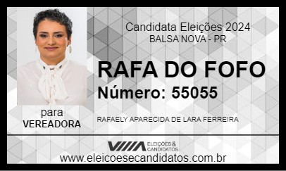 Candidato RAFA DO FOFO 2024 - BALSA NOVA - Eleições