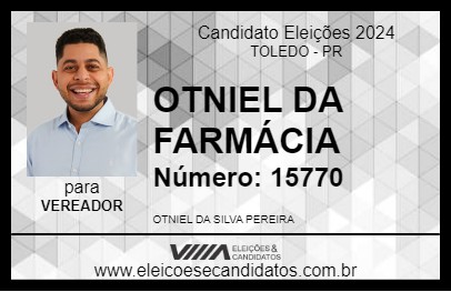 Candidato OTNIEL DA FARMÁCIA 2024 - TOLEDO - Eleições