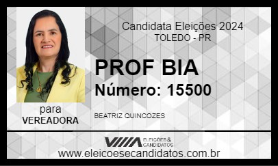 Candidato PROF BIA 2024 - TOLEDO - Eleições