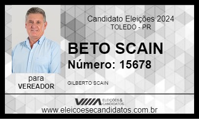 Candidato BETO SCAIN 2024 - TOLEDO - Eleições