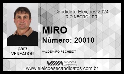 Candidato MIRO 2024 - RIO NEGRO - Eleições