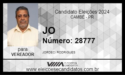 Candidato JO 2024 - CAMBÉ - Eleições