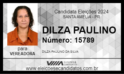 Candidato DILZA PAULINO 2024 - SANTA AMÉLIA - Eleições